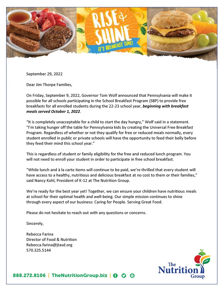 Free Breakfast Flyer