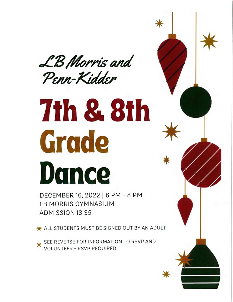 7th & 8th Grade December Dance